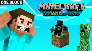 Minecraft 1.19, But you get only ONE BLOCK (part-1)