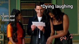 Simone Ashley and Jonathan Bailey being a chaotic siblings duo for almost 2 minutes straight. PT. 2