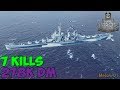 World of WarShips | Worcester | 7 KILLS | 278K Damage - Replay Gameplay 1080p 60 fps