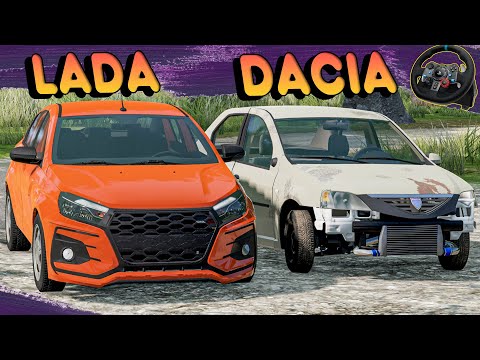 Yarışçı #1 Kasıb Həyatı Yaşamaq Lada vs Daçia Logan | Maşın Oyunları | BeamNG.Driver #malikbedelov