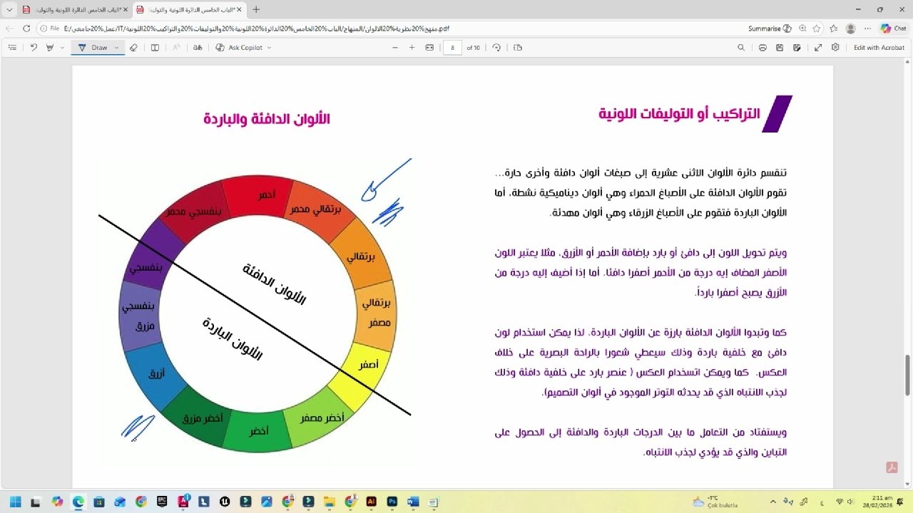 09 التوليفات اللونية