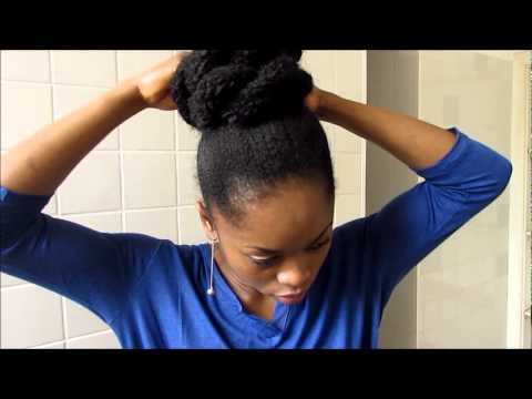 Tuto coiffure | Faux chignon avec frange ☆ - YouTube