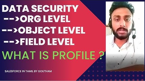 Organizational, Object, and Field Level Security | Salesforce in Tamil "