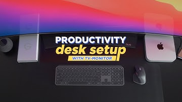 Productivity Desk Setup With TV-monitor  | Autonomous x @Mike and Matty