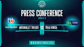 Nutribullet Treviso v Tofas Bursa - Press Conference | Basketball Champions League 2021