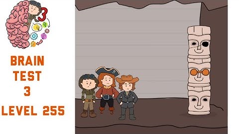 Brain Test 3 Level 255 They need to open a secret passage Walkthrough