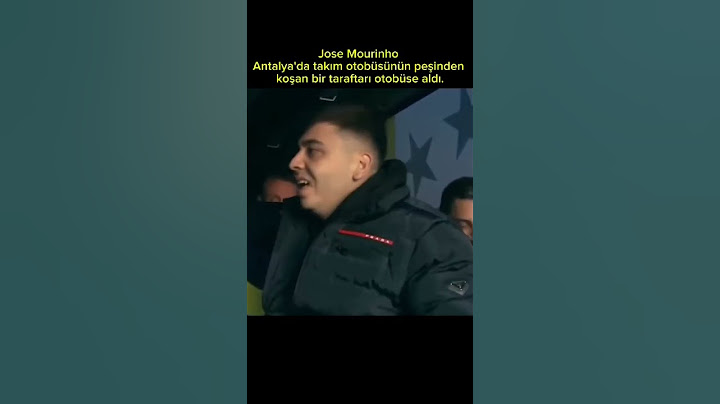 Jose Mourinho takım otobüsünün peşinden koşan taraftarı otobüse aldı. #fenerbahçe