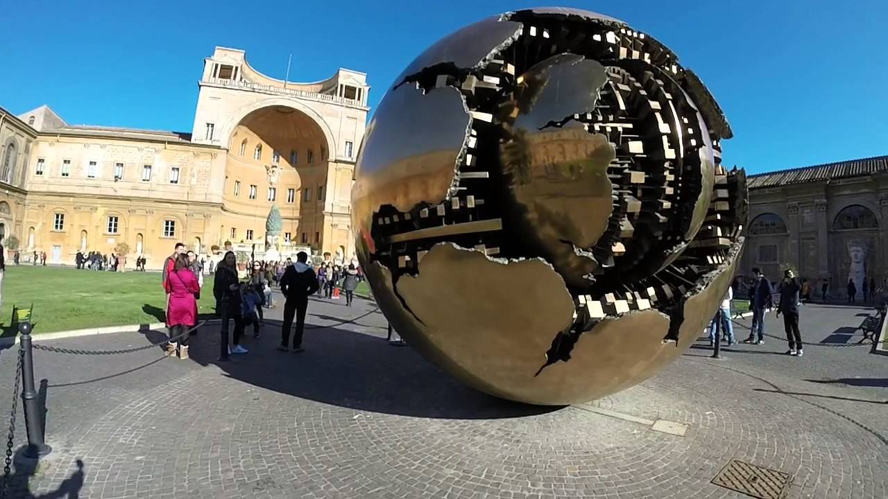 Sphere Within Sphere - Vatican Museum (slow motion)