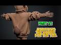 Character Modeling, Rigging & Grooming - Part 21 - Modifying the hoodie for the tail