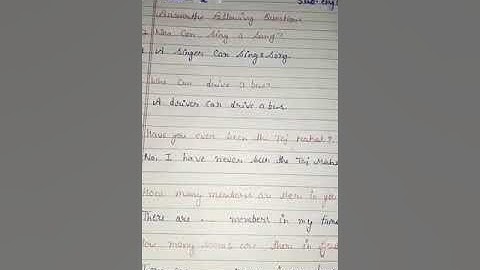 English Conversation Revision work 4th unit test