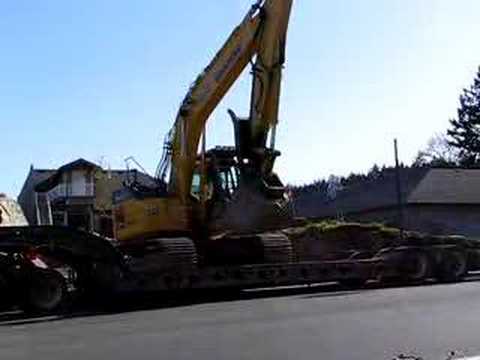 Unloading Excavator