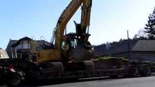 Unloading Excavator