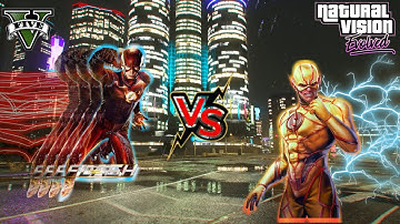 GTA 5 - FLASH Vs REVERSE FLASH | Fight Between Lightning Speed [4k].