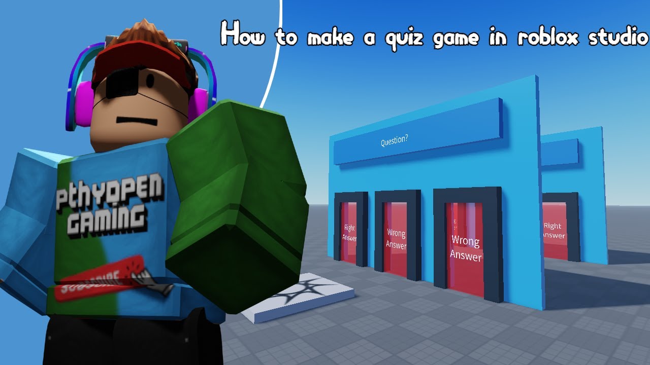 We played a Quiz Show Game on Roblox! 