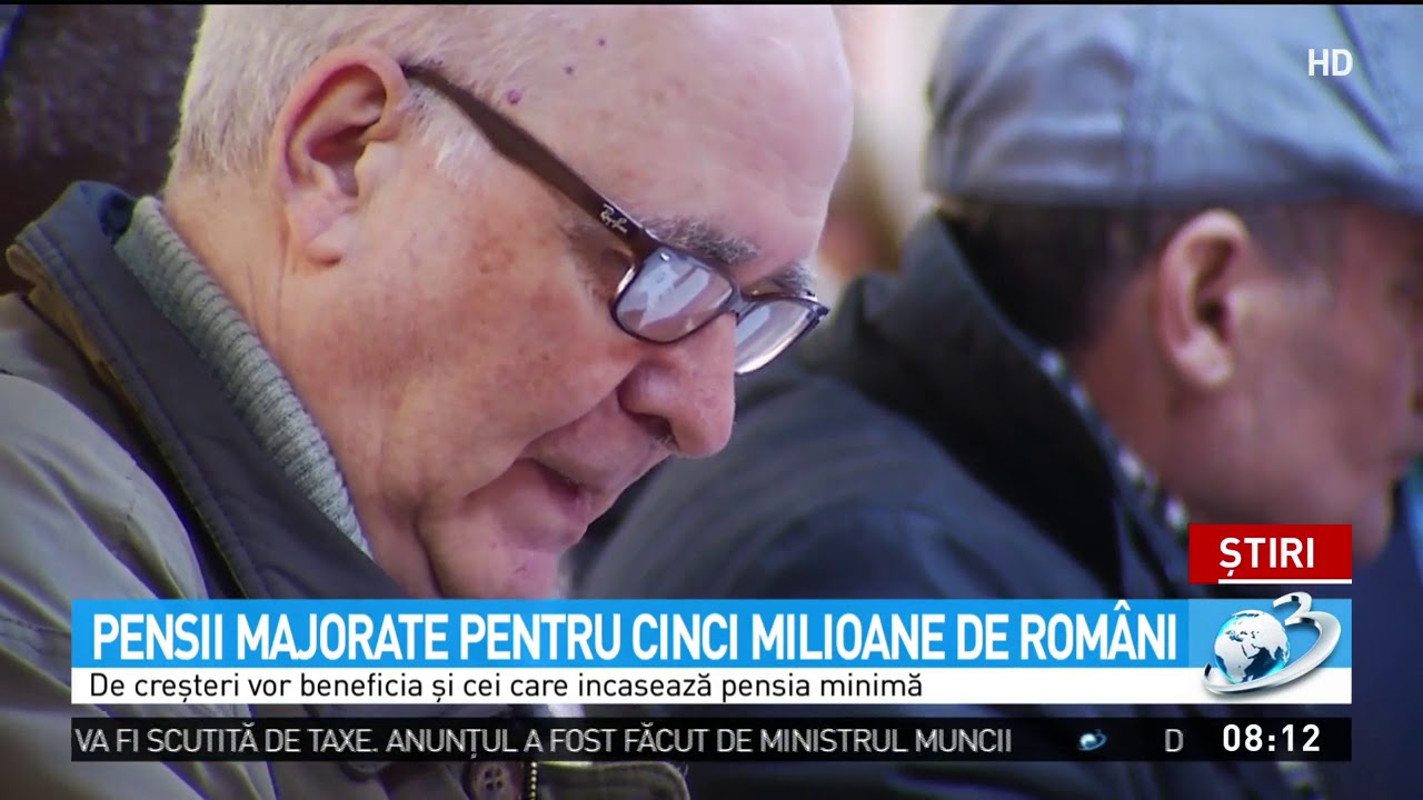 Pensii Majorate Pentru Cinci Milioane De Romani Youtube