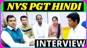 NVS Hindi teacher Interview questions | Nvs teacher interview by Manoj Sharma | PD Classes