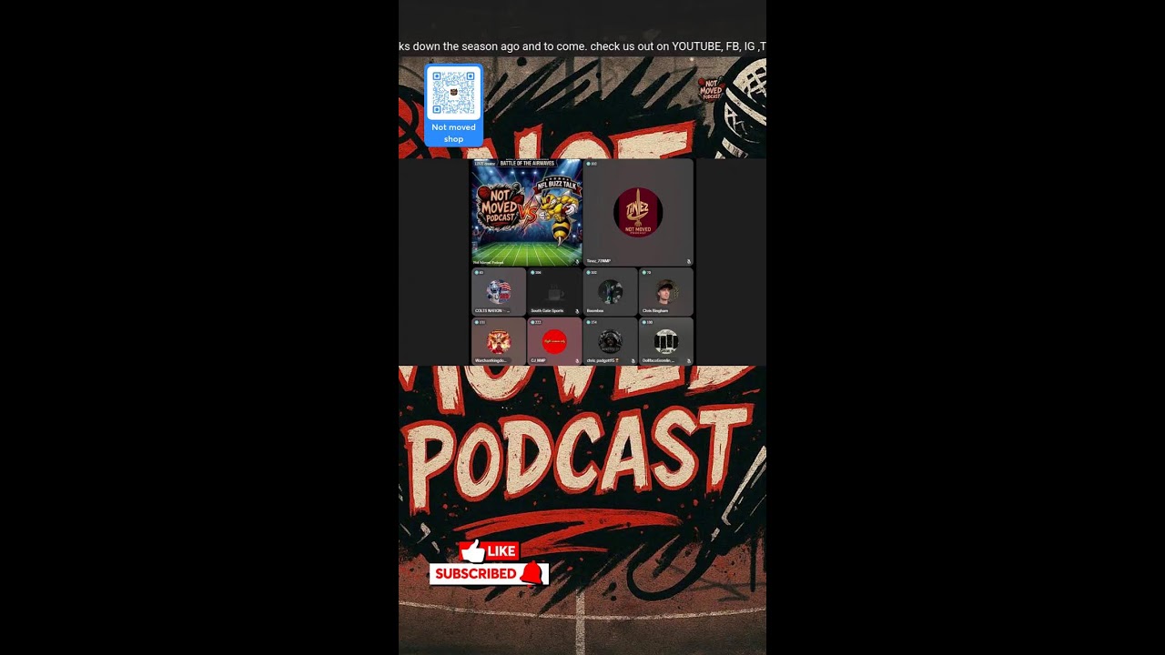 Not Moved Podcast VS. Buzz talk podcast #DEBATE #NFL 📱