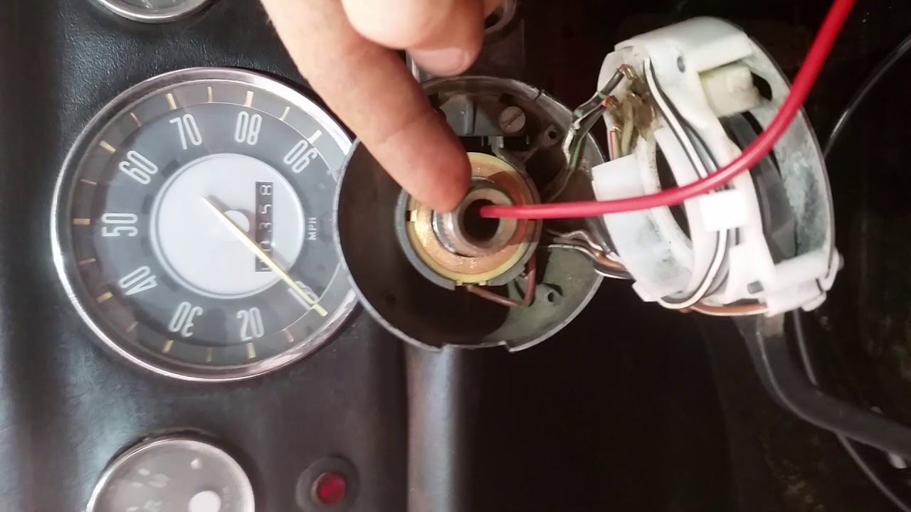 Vw horn wiring repair karmann ghia / bug - YouTube