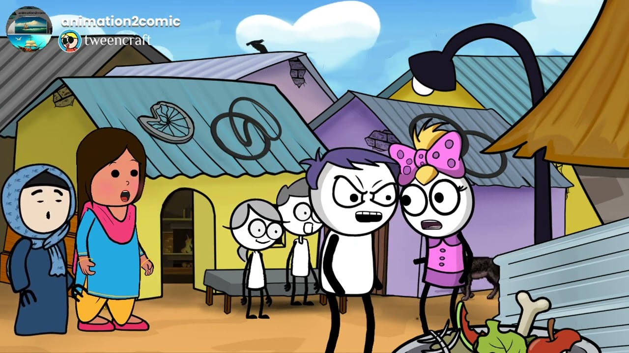 جوزها بسبب غبائه فاضحها دائما وسط الجيران  😂😂😂