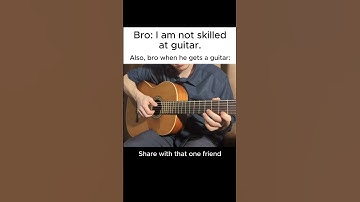 Thumbnail of That one friend who is a pro on guitar #chubina #guiter_cover | credit - @archiladamia #shorts