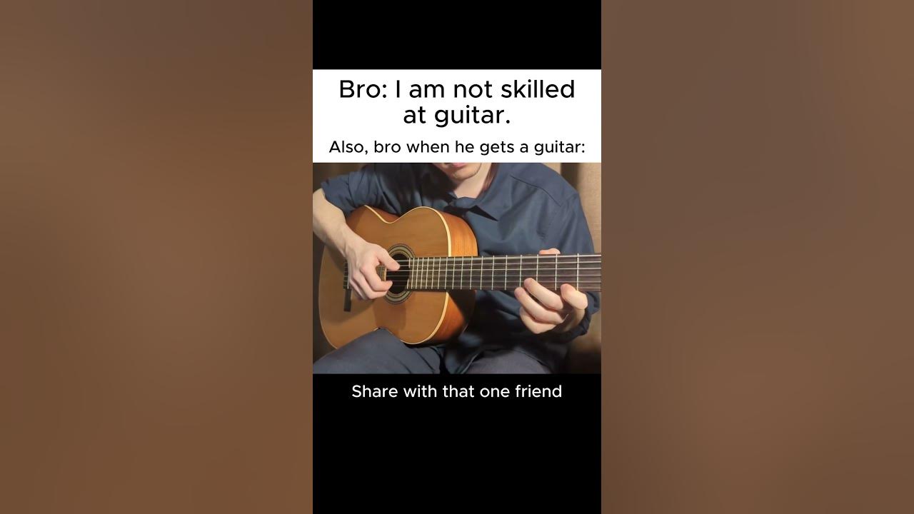 That one friend who is a pro on guitar #chubina #guiter_cover | credit - @archiladamia #shorts