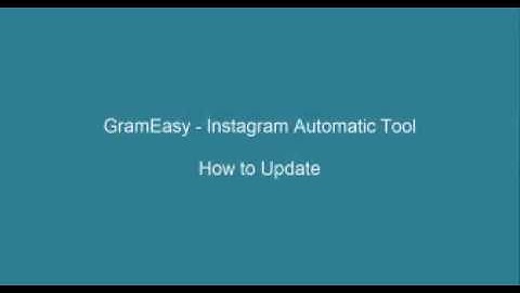 Grameasy - How to update