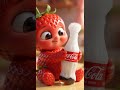 Adorable Strawberry Drinking Coke 🍓 ASMR
