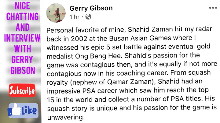 Nice chatting and interview with Gerry Gibson