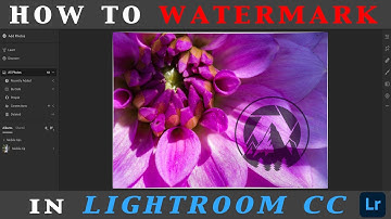 WATERMARK your Photos in LIGHTROOM CC