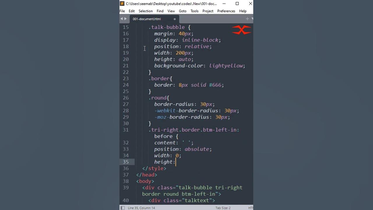 Chat Bubble | HTML CSS - YouTube