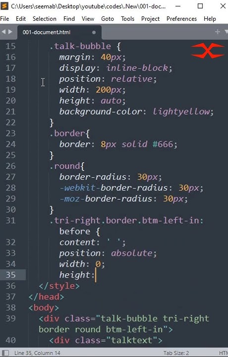 Chat Bubble | HTML CSS - YouTube