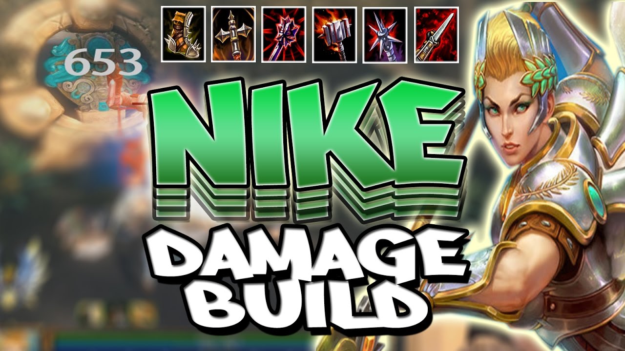 valor salud Botánica Smite: Nike Full Damage Build - I AUTO ATTACK FOR SO MUCH DAMAGE! - YouTube