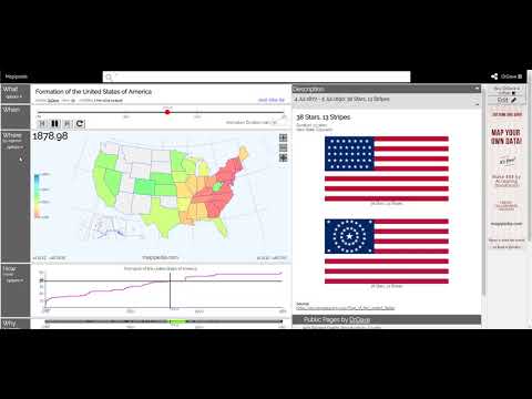 Mapipiedia USA Formation and Flags