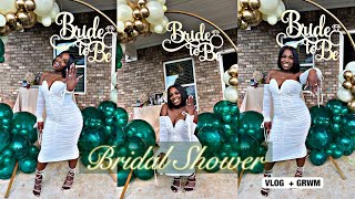 GRWM BRIDAL SHOWER + BIRTHDAY VLOG *Emotional*