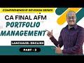 Portfolio Management | CA FINAL AFM | Detailed Revision Marathon  May'26 &amp; Sep' 26 - Part-3 English
