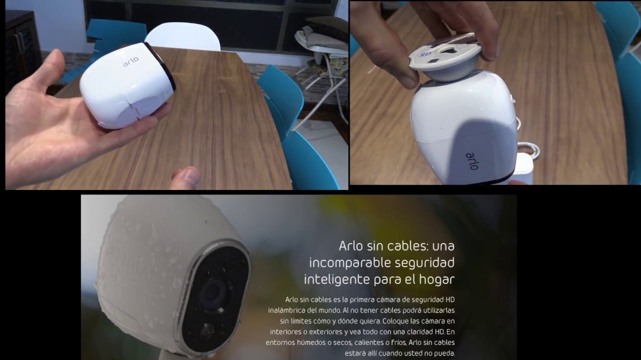 Arlo pro security camera kit español configuración 