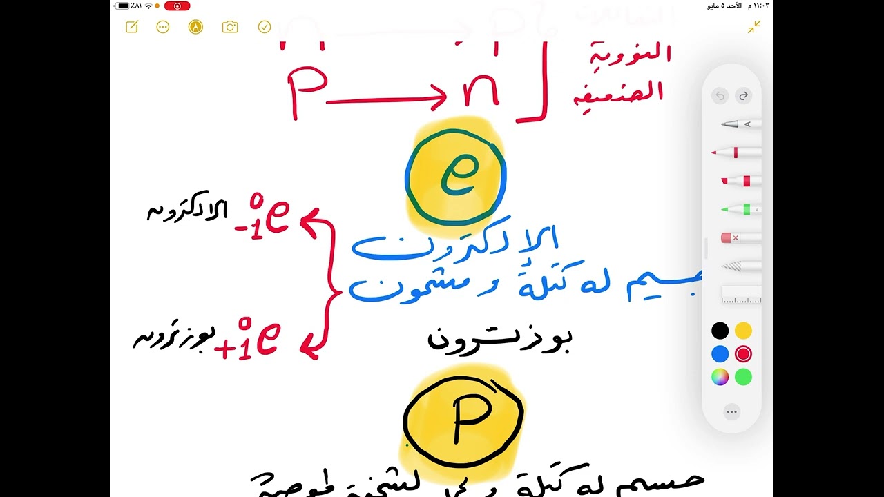 الفيزياء النووية ( شرح انحلال النيترون والبروتون - تحول الطاقة الى كتله - الجسيم وضديد الجسيم )