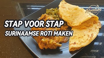 Stap voor Stap Surinaamse Roti maken | Surinaamse Roti gevuld met aardappelen. 🇸🇷