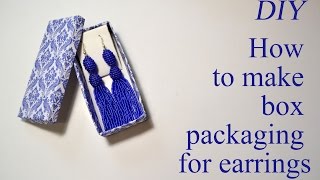 This video shows a tutorial on the creation of cardboard boxes and
wrapping paper for jewelry earrings. ease fabrication allows you to
make gift box...