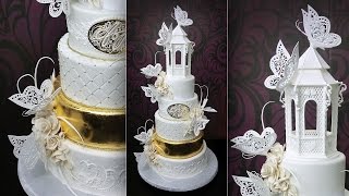 Assembling and Decorating the Butterfly Paradise Wedding Cake