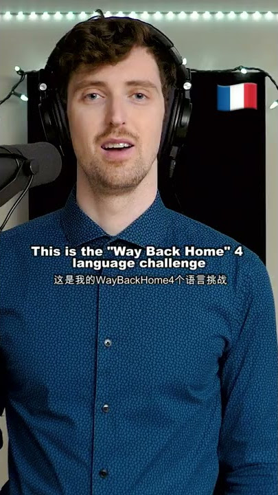 English vs. French vs. Chinese vs. Korean (Way Back Home Cover) #shorts