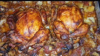 طريقة عمل الفراخ الرستو How to make roast chicken