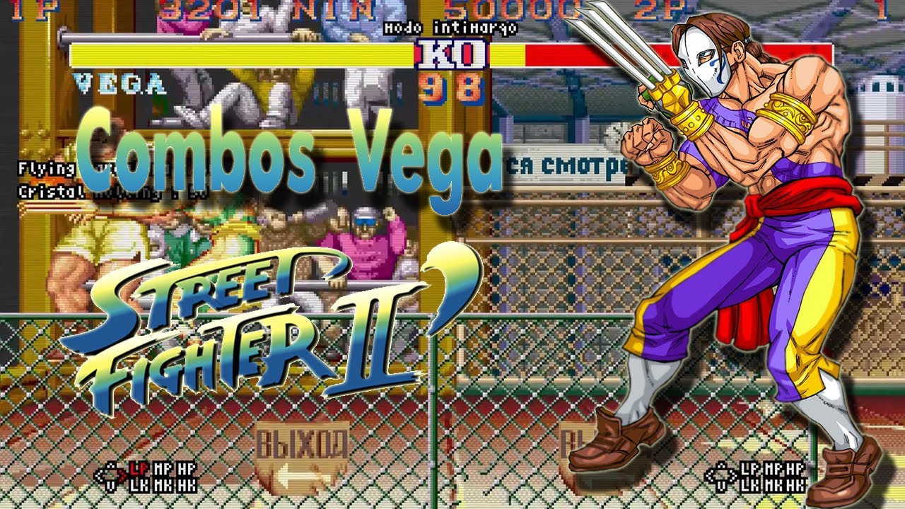 Novos combos contra chefe Vega de Street Fighter II