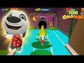 Talking Tom Gold Run China Hawaiian Hank Catch The Raccoon with Water Village Full Screen Gameplay