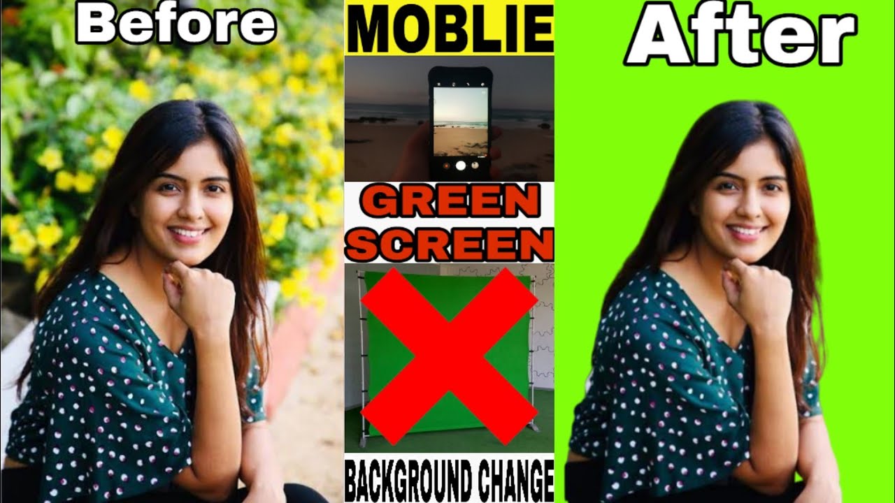How to Change Video Background without Green Screen Android App Use MobileTiktok Youtube