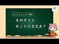 『そのサイト、ホントに大丈夫?』【ネットショッピング編】