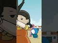 Doraemon chơi Squid Game c&ugrave;ng Nobita, Shizuka, Giant, Suneo | Tr&ograve; chơi con mực #shorts