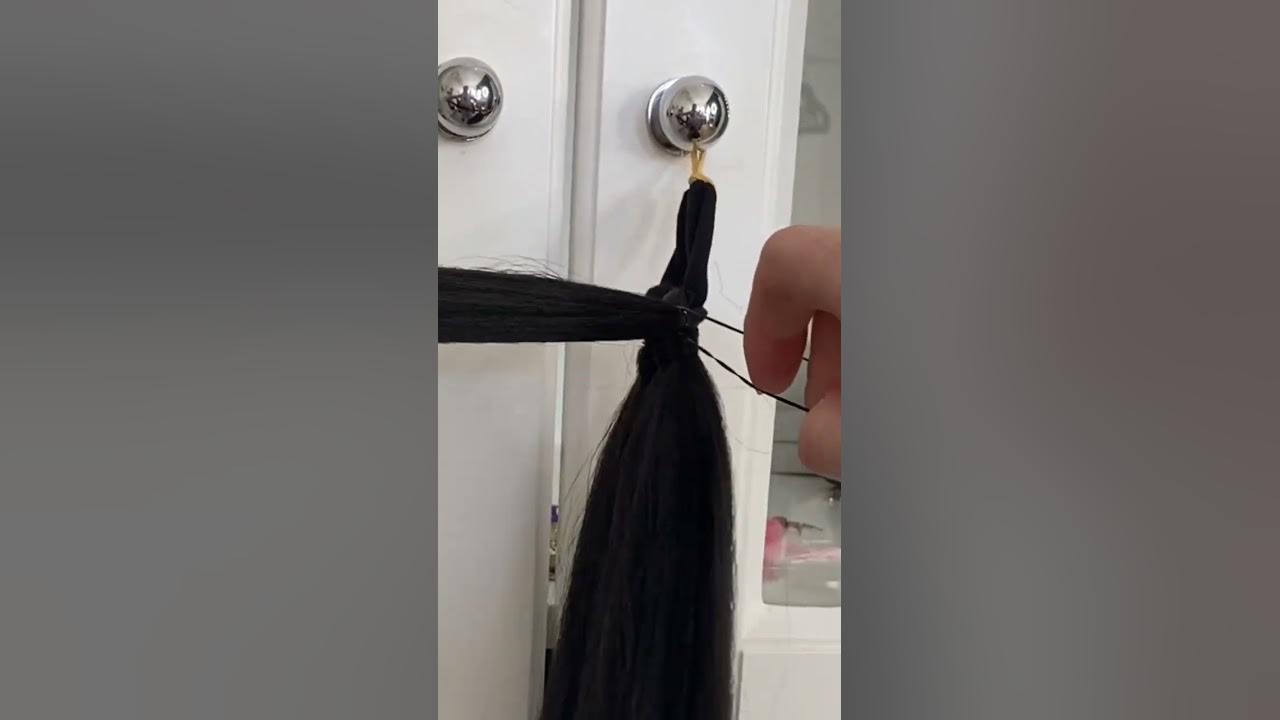 Хвост из канекалона сделать самой 🙌🏻 как закрепить канекалон на резинке ...