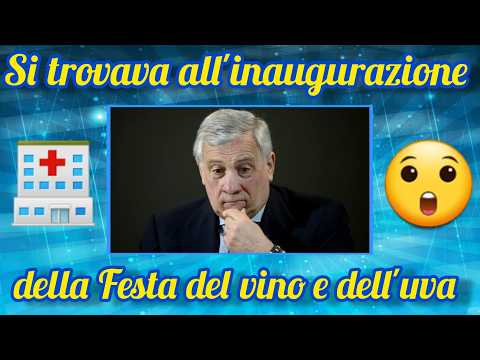 Video Malore improvviso per il ministro Tajani!