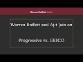 Warren Buffett and Ajit Jain on GEICO vs Progressive